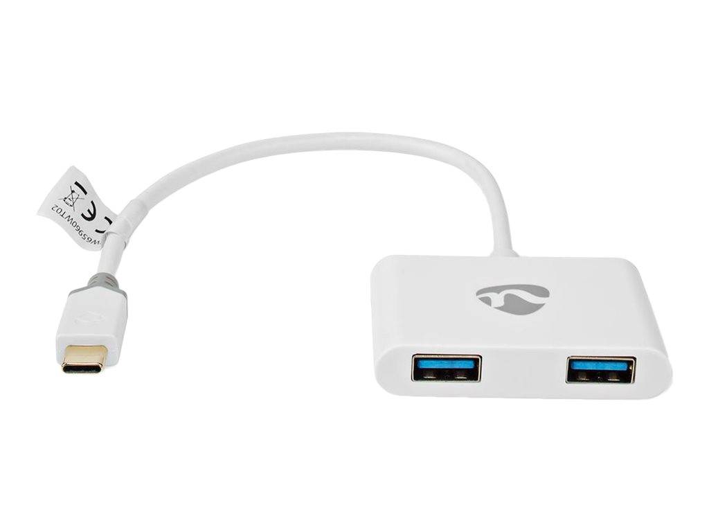 NEDIS USB Multi-Port-Adapter - USB 3.1 Gen1 | USB-C™ Stecker 2x USB-A | 1000