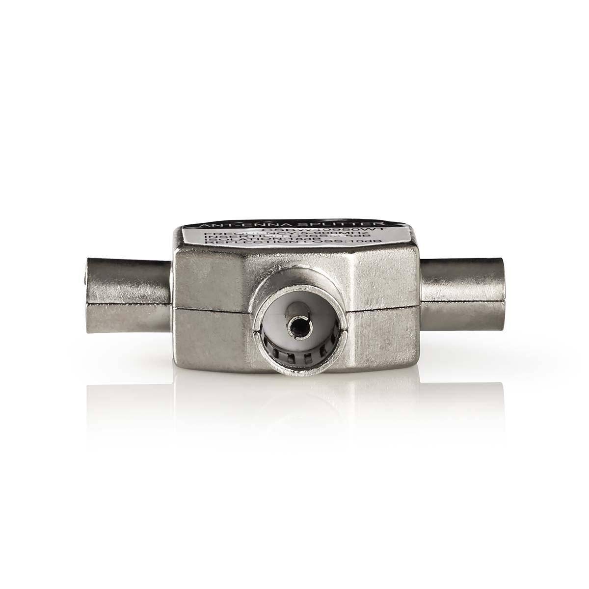 Nedis Satelliet- en Antenne-Adapter 2x CoaxMale IEC Coax Female Vernikkeld/75 Ohm - Kabel-/Adapterset - Antenne/TV