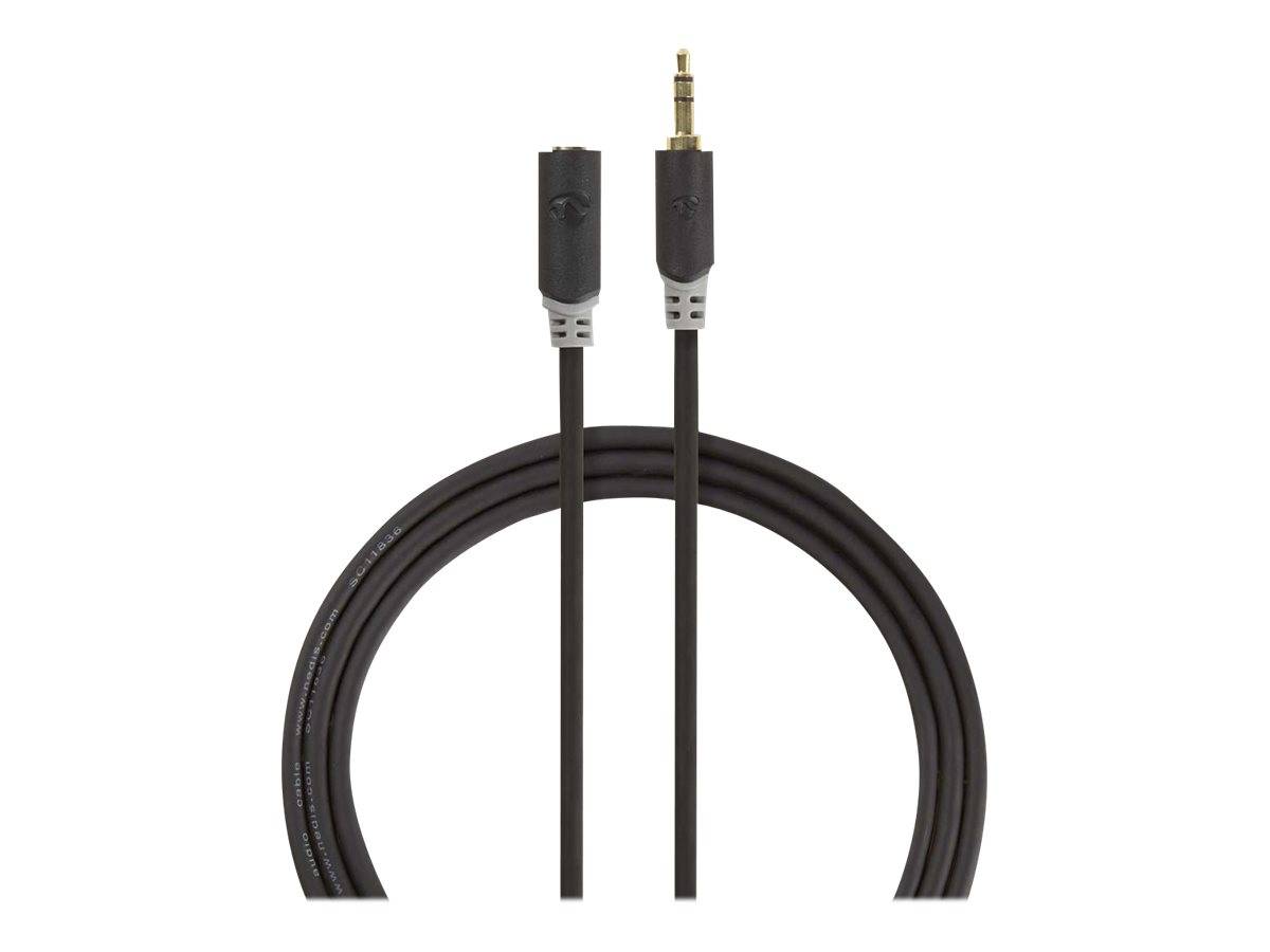 Nedis AUX Audiokabel 3,5-mm-Stecker - 3,5-mm-Buchse, 5,0 mVergoldete Kontakte /