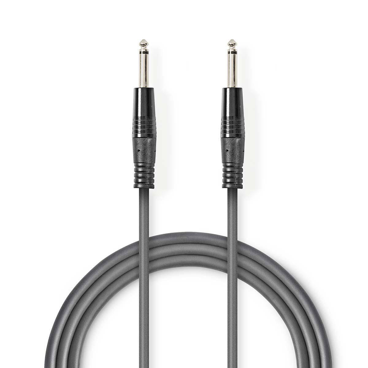 Nedis Mono-Audiokabel 635 mm Male Vernikkeld 1.50 m Rond