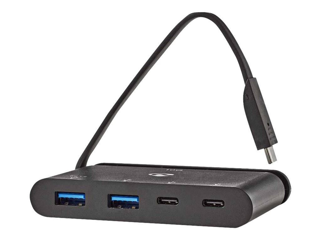 Nedis USB-Adapter USB 3.2 USB Type-C™ 2x USB Type-A / 2x USB Type-C™, Schwarz2x