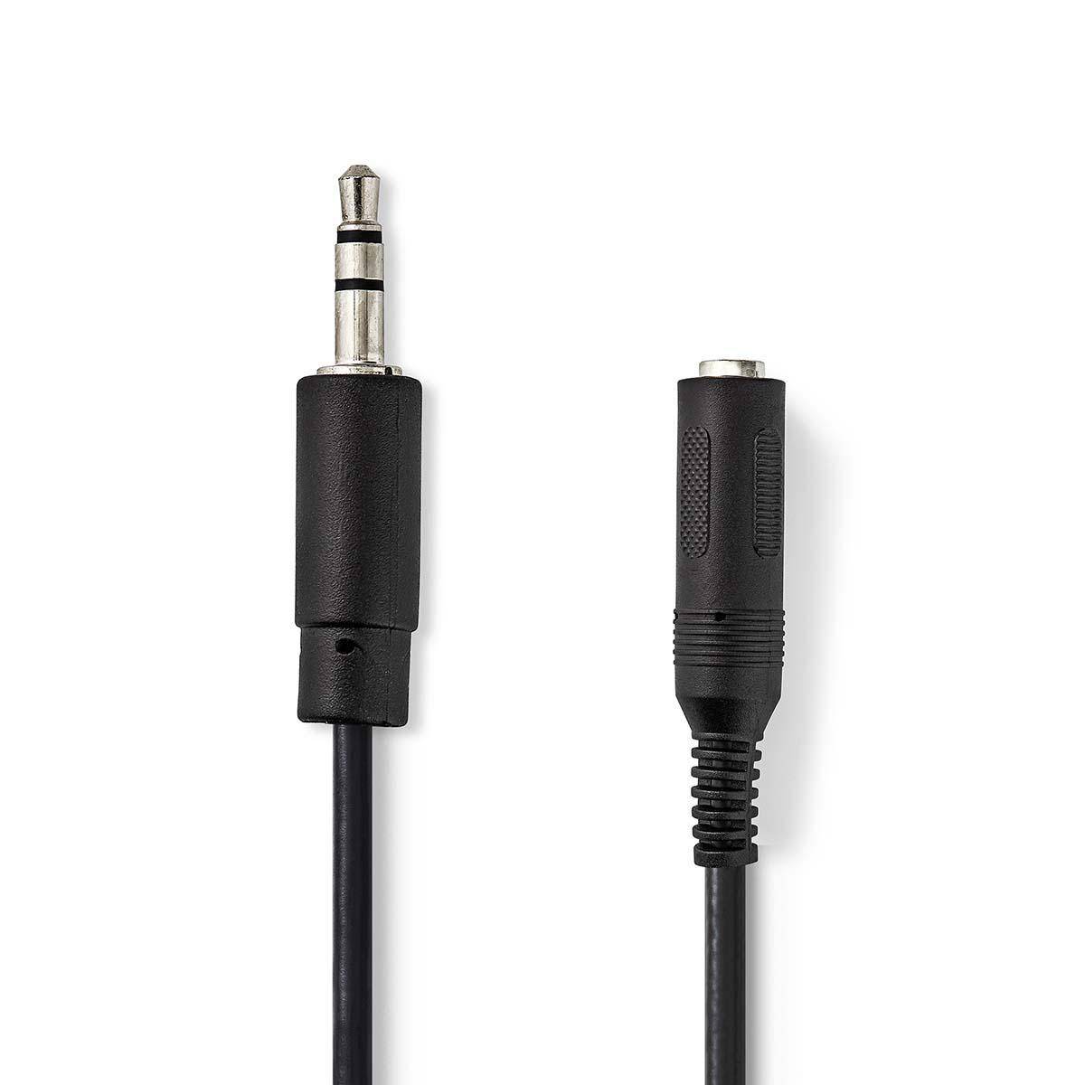 Nedis CAGP22550BK02 Audio-Kabel 0.2 m 3.5mm 6.35mm Schwarz - Kabel - Audio/Multimedia
