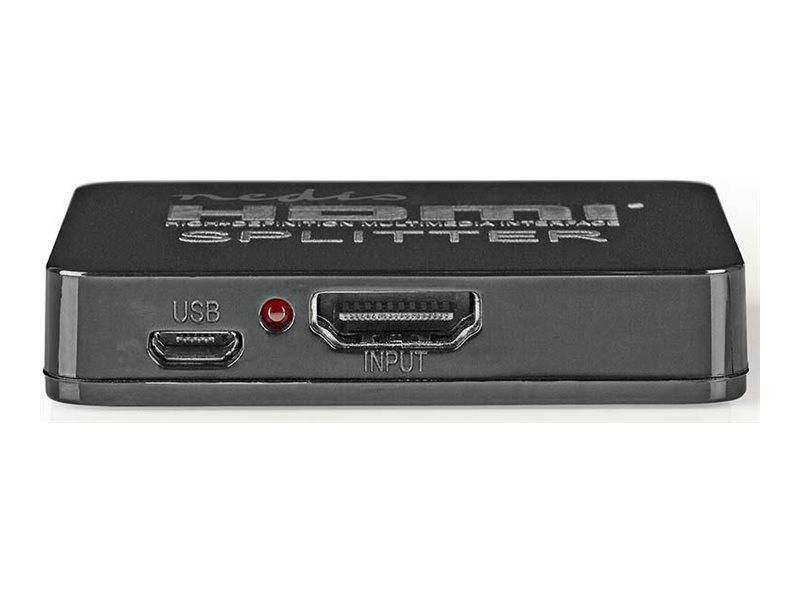Nedis HDMI ™ Splitter | 2-Port port(s) | HDMI™ Eingang - 2x HDMI™ Ausgang |
