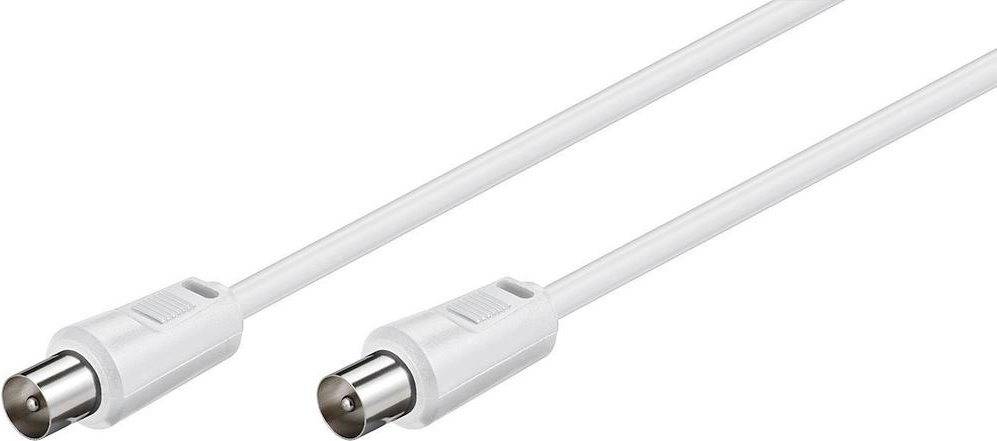 Wentronic Goobay Antennen Anschlusskabel, Weiß, 2.5 m