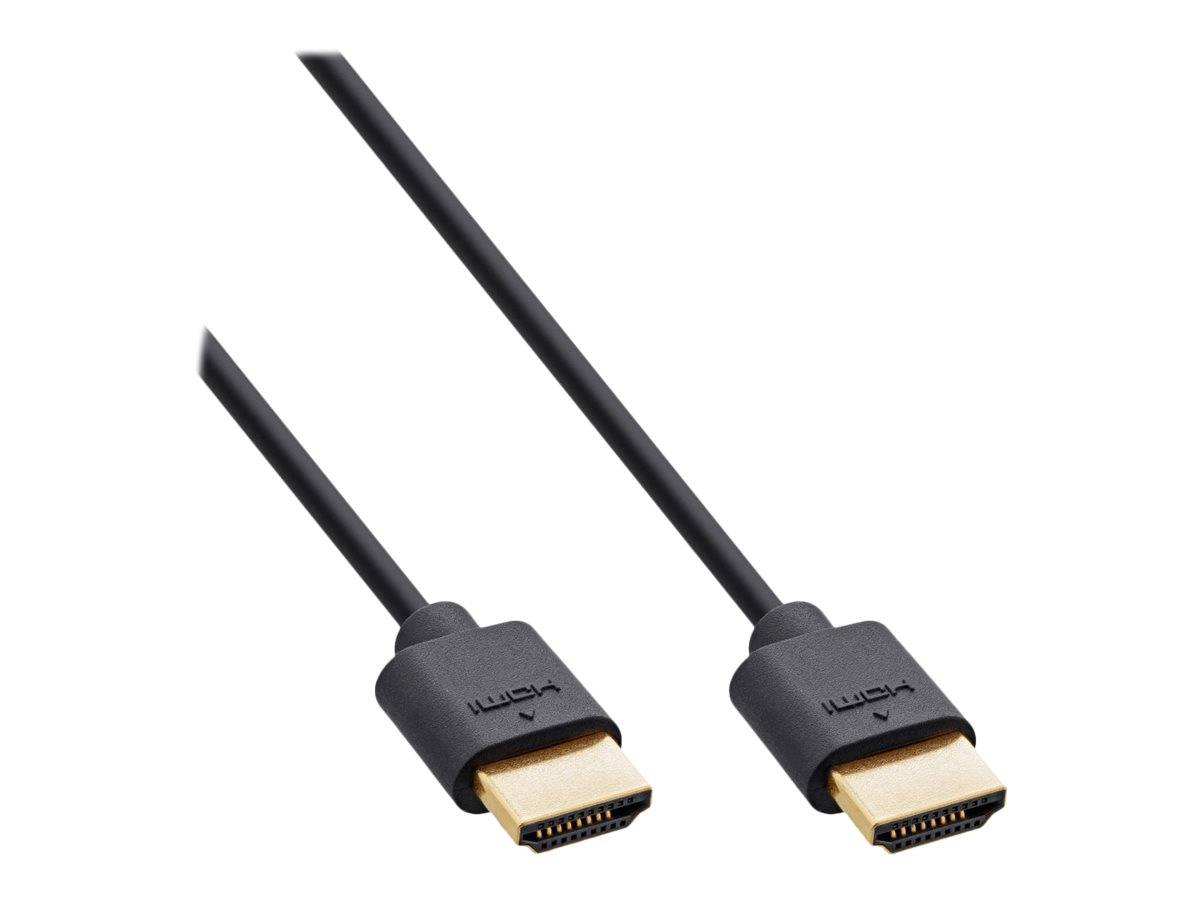 INLINE - Slim Ultra High Speed HDMI Kabel - 8K4K - Stecker / Stecker - 0,3m