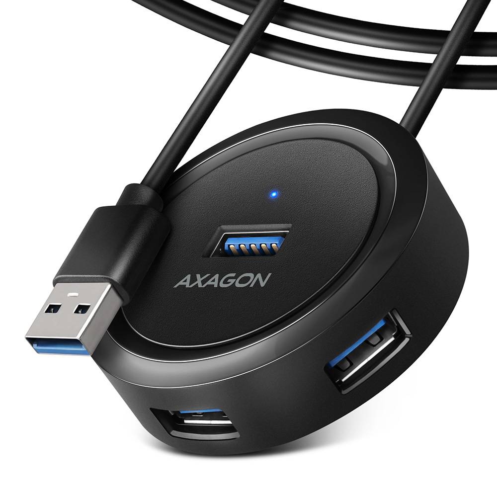 AXAGON HUE-P1AL - USB 3.2 Gen 1 (3.1 Gen 1) Type-A - USB 3.2 Gen 1 (3.1 Gen 1) T