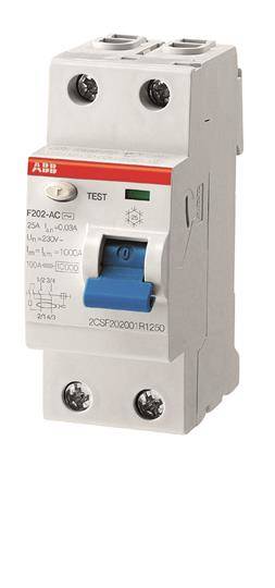ABB F202AS-100/0,1 FI-Schutzschalter 2P,Typ A,100A,100mA,selektiv 2CSF202201R2900