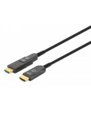 Manhattan Aktives optisches High Speed HDMI-Glasfaserkabel mit abnehmbarem Stecker 4Ka60Hz UHD Digital/Display/Video 20 m