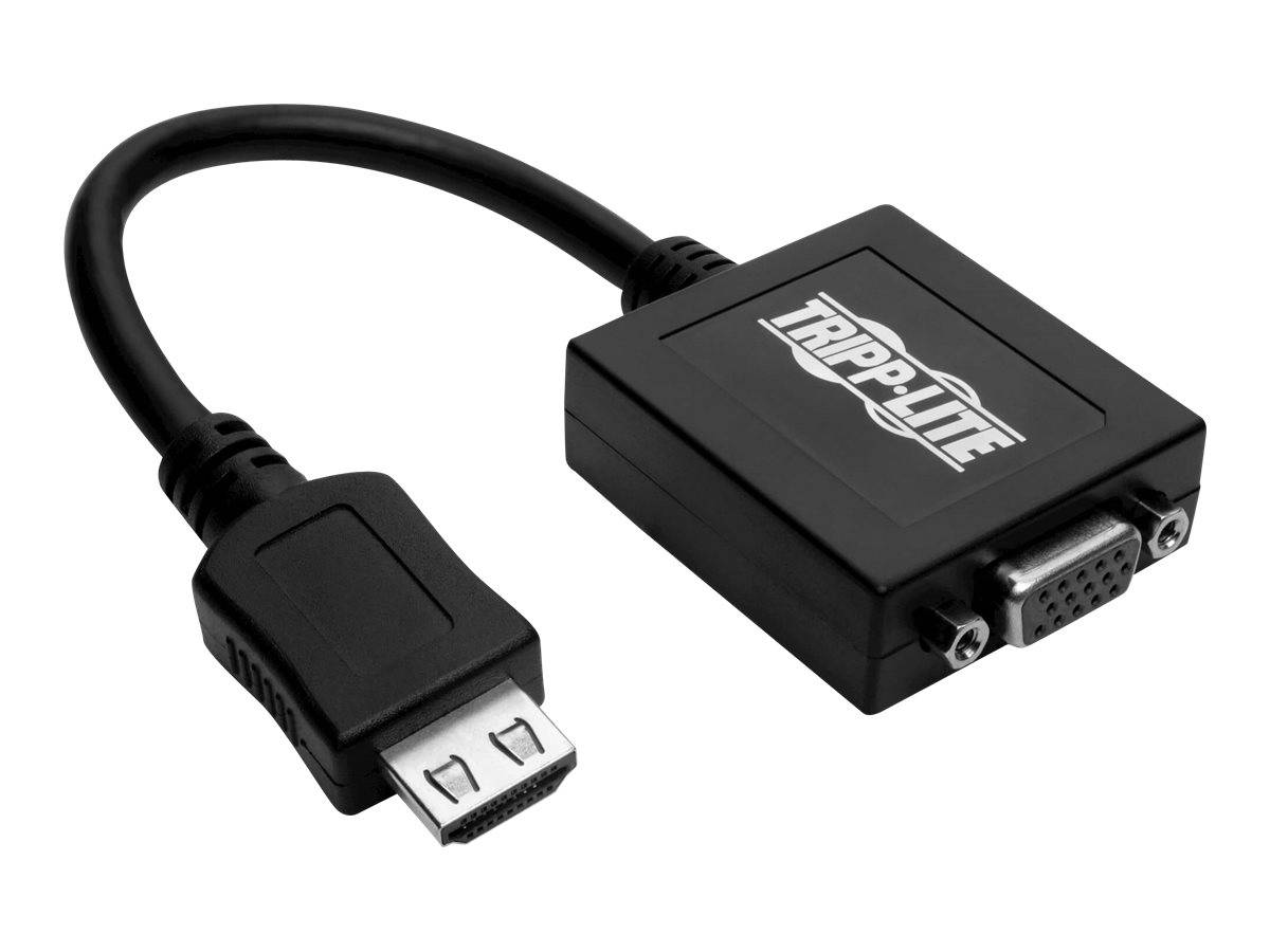 Tripp Lite HDMI to VGA with Audio Converter Cable Adapter for Ultrabook/Laptop/Desktop PC, (M/F)