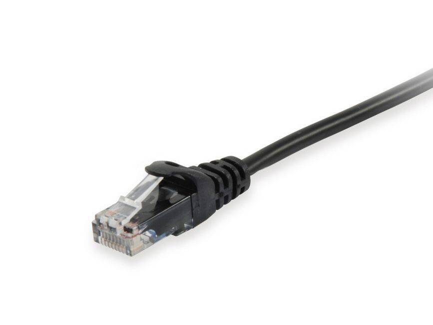 Equip Cat.6A U/UTP-Patchkabel, 5m, Schwarz, 5 m, Cat6a, U/UTP (UTP), RJ-45, RJ-45