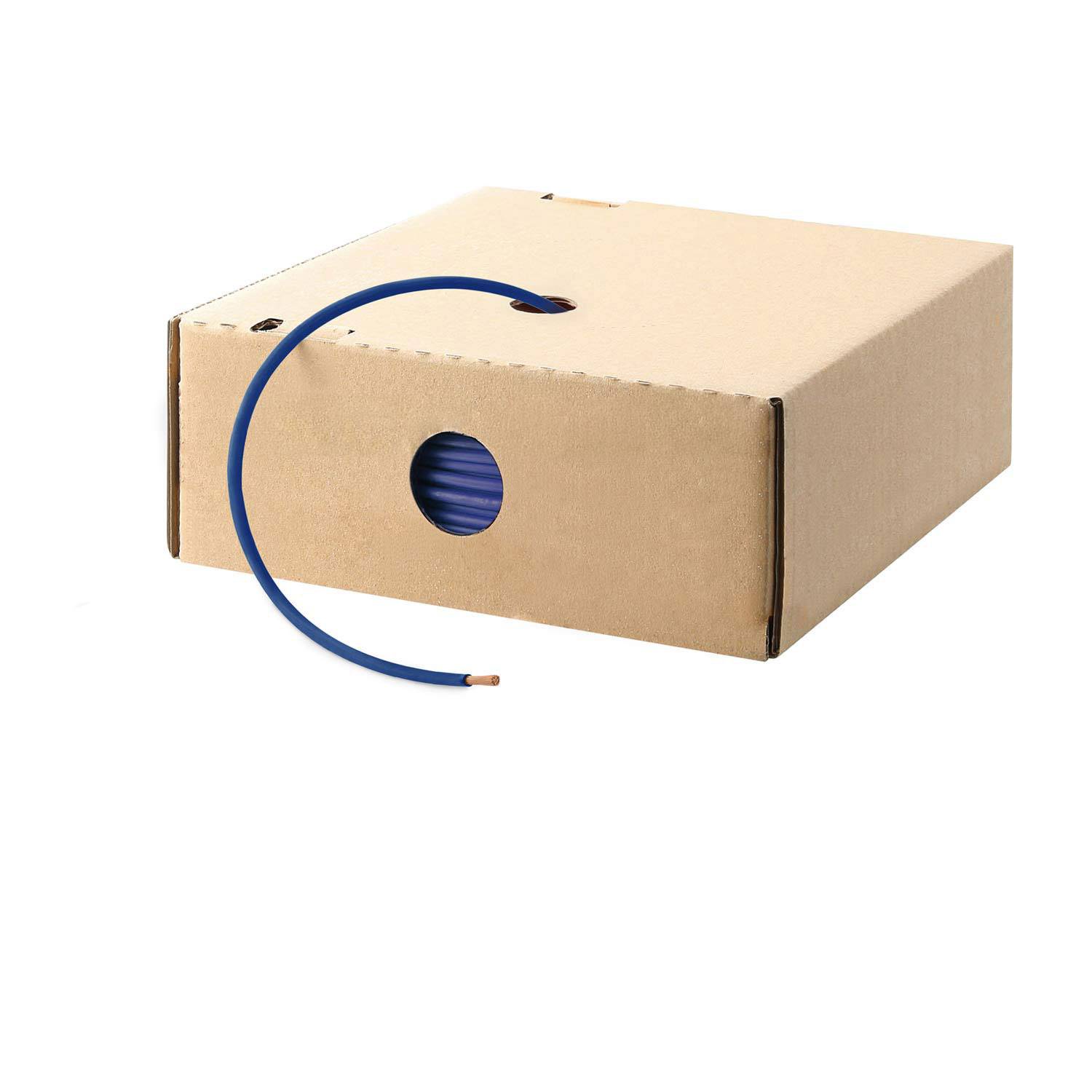 HELU KABEL H05V-K 1X0,5mm² DBU (dunkelblau) Einzelader PVC dunkelblau AD 2,5mm VPE 100,0 Meter Nennspannung Uo/U