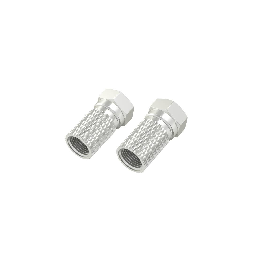 Hama F-Stecker SAT Antenna Plug Set - 2 Stk, 5,5 mm