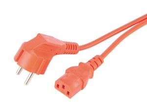 GOOBAY Kaltgerätekabel, orange, 2 m