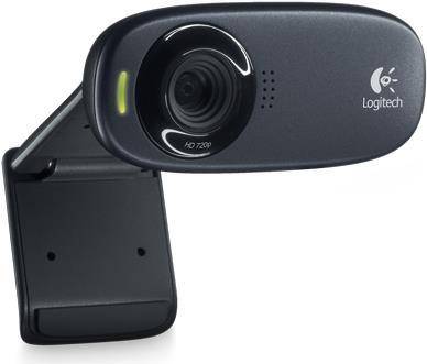 Logitech HD Webcam C310, 1280 x 720 Pixel, 5 MP, USB 2.0, Schwarz, 53 mm, 104 mm