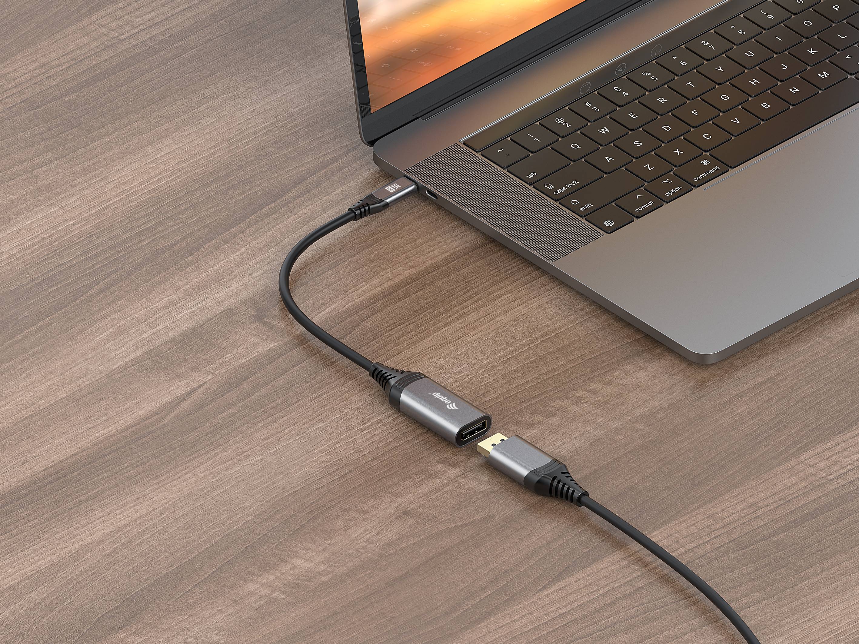 Equip Videoadapter - 24 pin USB-C (M) zu DisplayPort (W)
