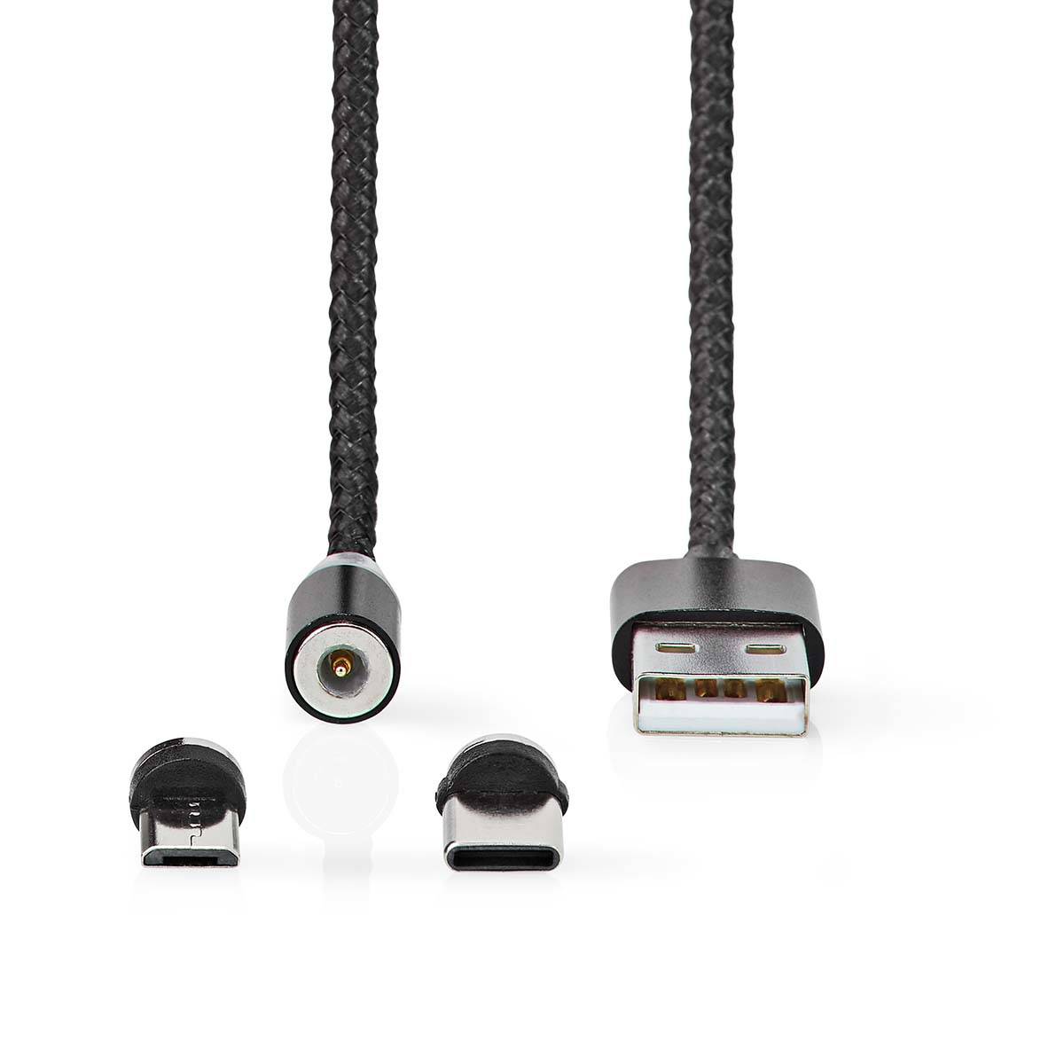 Nedis CCGB60630BK20 - 2 m - USB A - Micro-USB B - USB 2.0 - Schwarz
