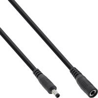 INLINE - DC Verlängerungskabel - DC Stecker/Buchse 4,0x1,7mm - AWG 18 - schwarz 2m