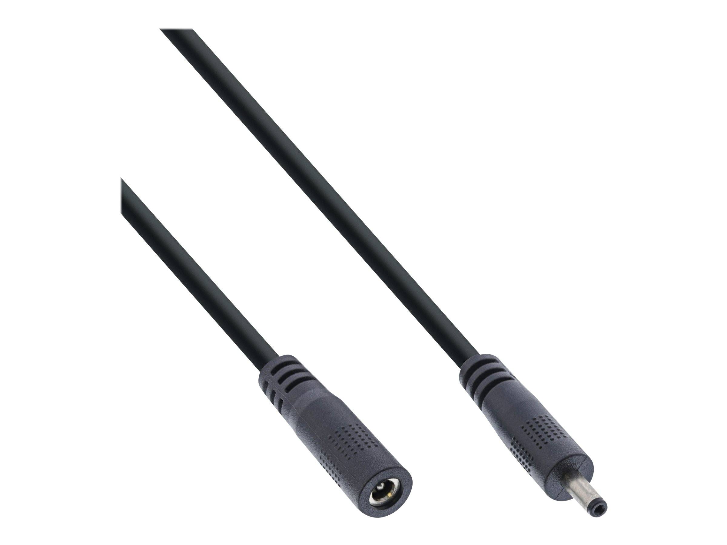 INLINE - DC Verlängerungskabel - DC Stecker/Buchse 3,5x1,35mm - AWG 18 - schwarz 3m