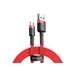 Baseus Cafule Cable durabel Kabel mit Nylon geflochtenes Ladekabel USB / USB-C QC3.0 2A 2M rot (CATKLF-C09) Baseus Cafule Cable durabel Kabel mit Nylon geflochtenes Ladekabel USB / USB-C QC3.0 2A 2M rot (CATKLF-C09)