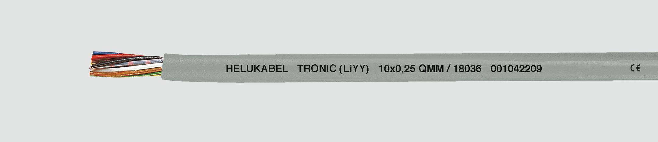Helukabel TRONIC (LiYY) - Niederspannungskabel - Grau - Polyvinylchlorid (PVC) - Cooper - 0.5 mm² - 9,6 kg/km