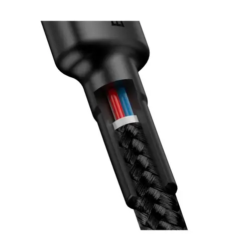 Baseus Cafule Kabel Strapazierfähiges Nylonkabel USB-C PD / USB-C PD PD2.0 60W 20V 3A QC3.0 1M Schwarz-Grau (CATKLF-GG1) Baseus Cafule Kabel Strapazierfähiges Nylonkabel USB-C PD / USB-C PD PD2.0 60W 20V 3A QC3.0 1M Schwarz-Grau (CATKLF-GG1)