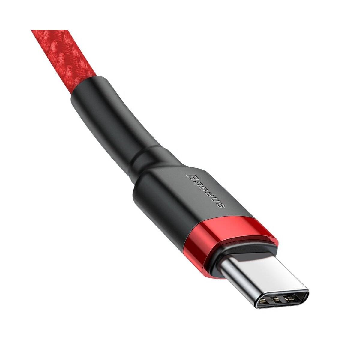 Baseus Cafule Kabel Strapazierfähiges Nylonkabel USB-C PD / USB-C PD PD2.0 60W 20V 3A QC3.0 1M Rot (CATKLF-G09)