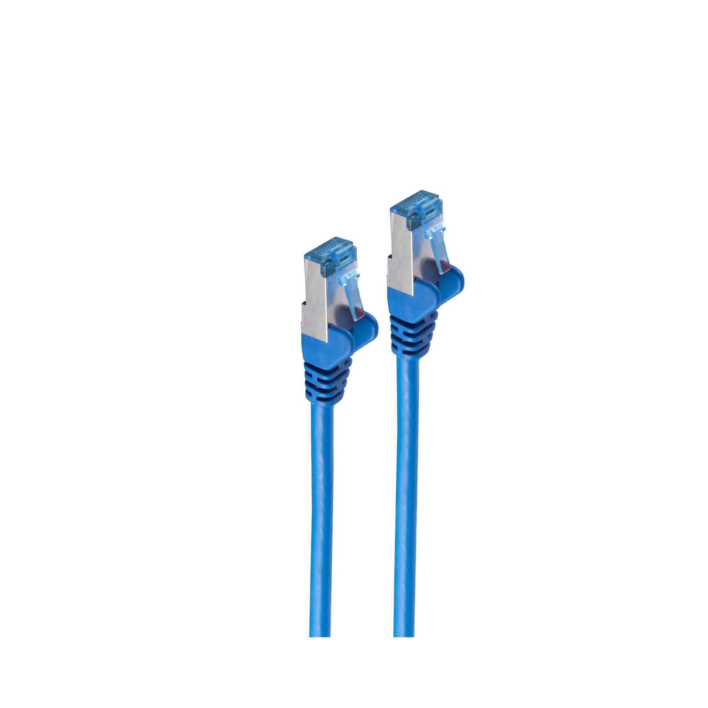 shiverpeaks Patchkabel, Kat. 6A, S/FTP, 0,5 m, blau