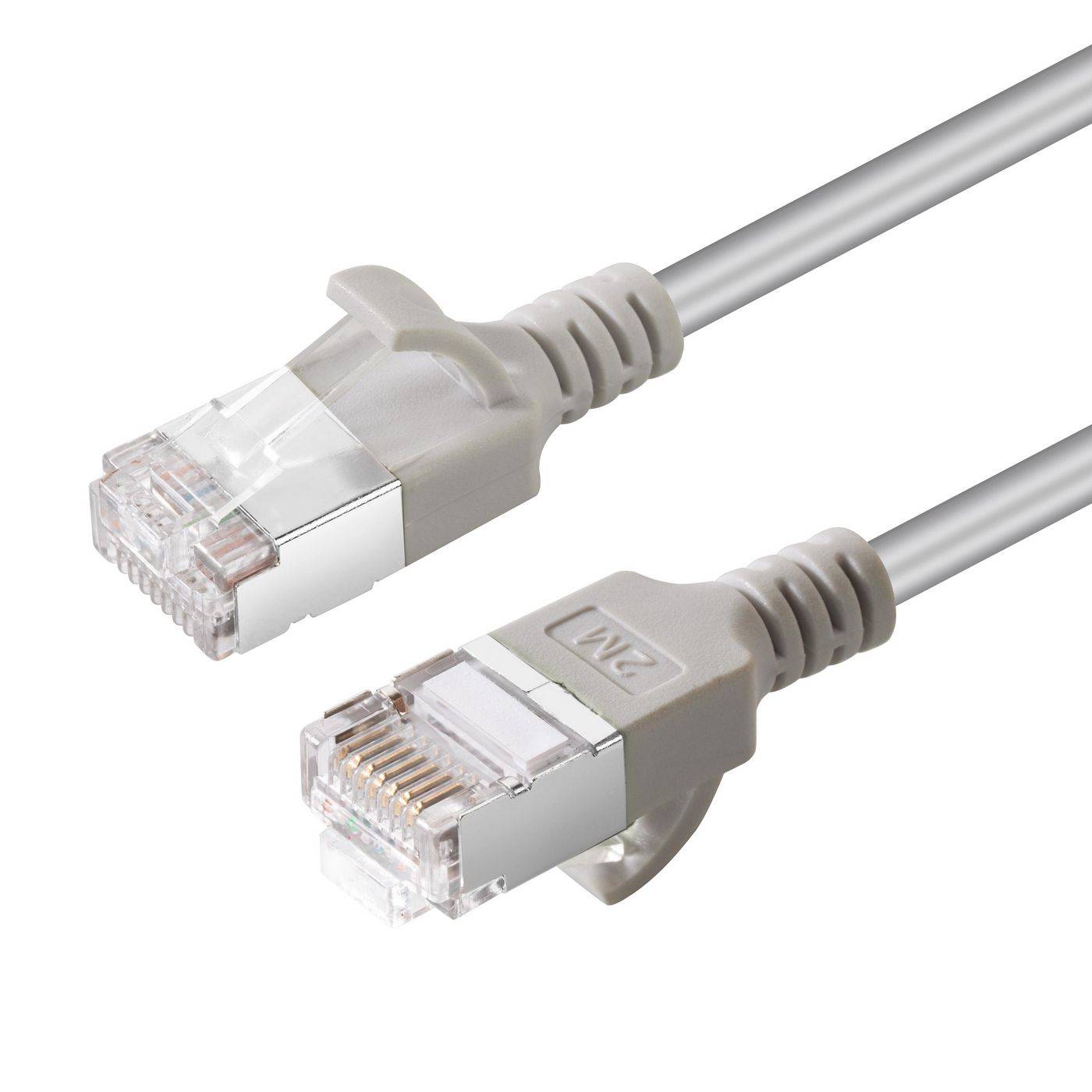 CAT6A U-FTP Slim LSZH 0,25m Netzwerkkabel Grau