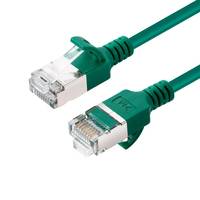 CAT6A U-FTP Slim LSZH 0,25m Netzwerkkabel Grün