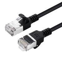 CAT6A U-FTP Slim LSZH 0.50m Netzwerkkabel Schwarz