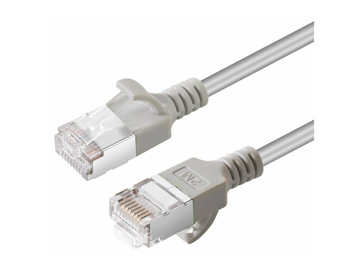 CAT6A U-FTP Slim LSZH 3m Netzwerkkabel Grau