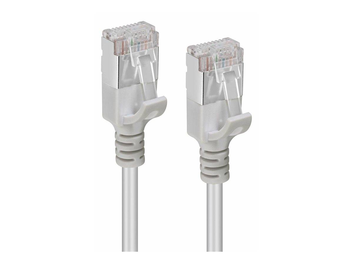 CAT6A U-FTP Slim LSZH 1m Netzwerkkabel Grau