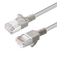 CAT6A U-FTP Slim LSZH 1m Netzwerkkabel Grau