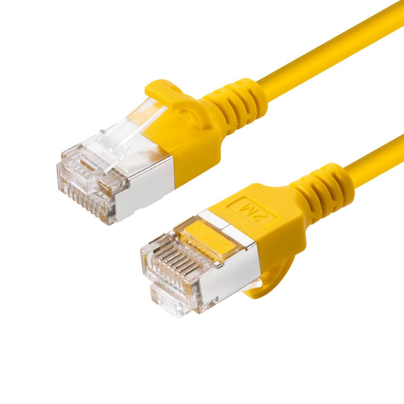 CAT6A U-FTP Slim LSZH 1m Netzwerkkabel Gelb