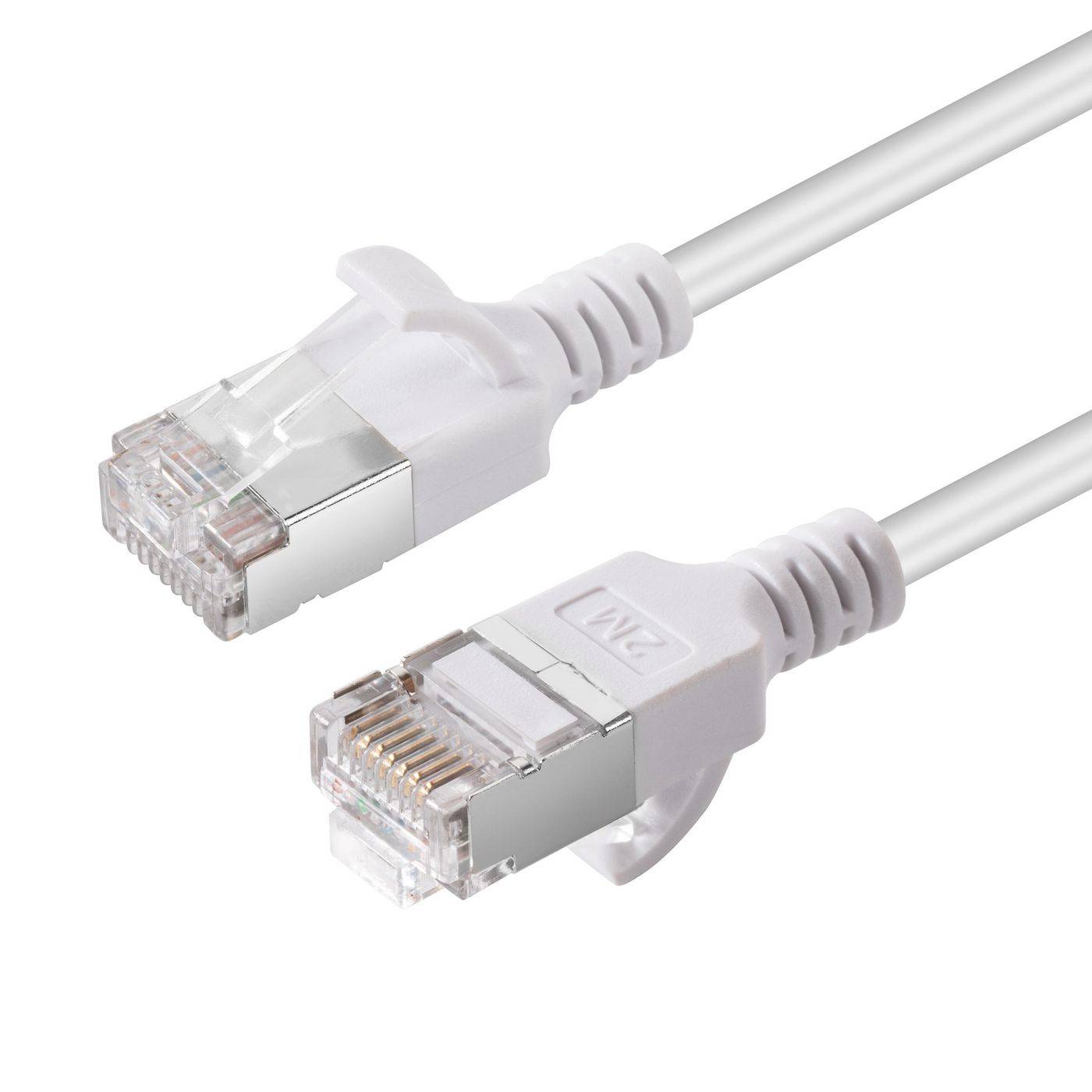 CAT6A U-FTP Slim LSZH 3m Netzwerkkabel Weiß