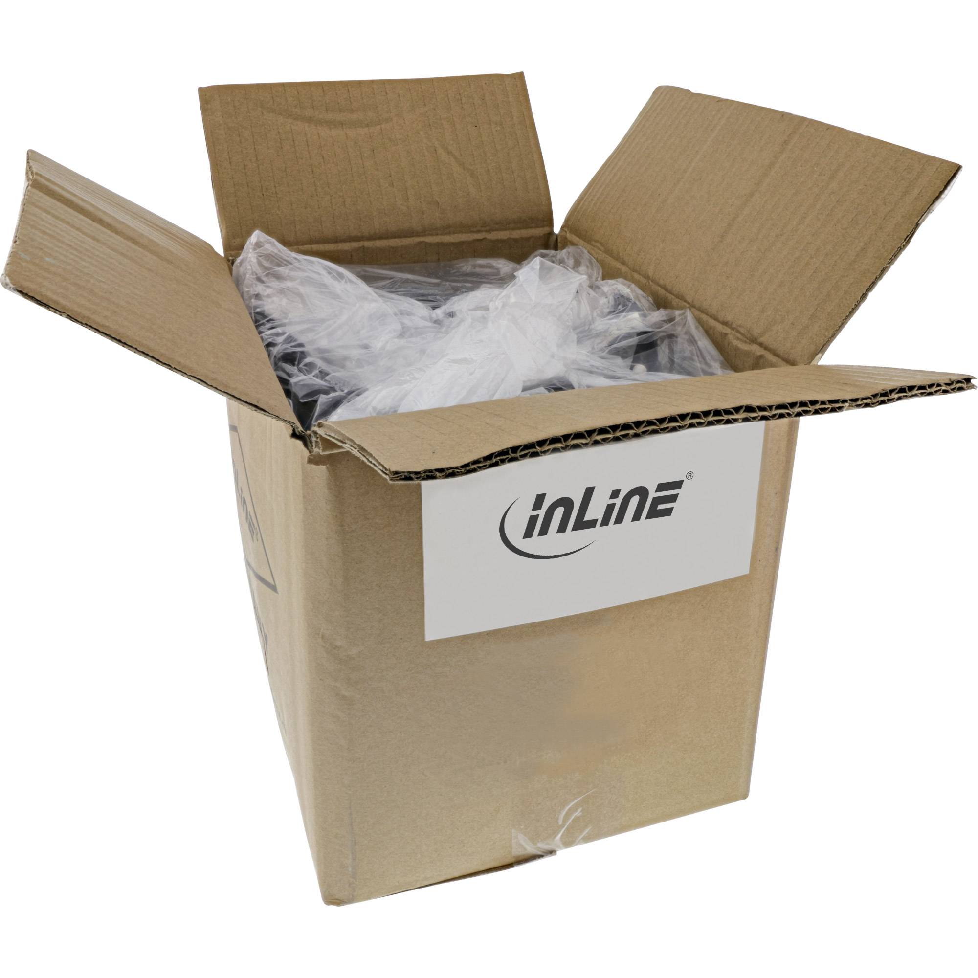 INLINE - 40er Bulk-Pack Patchkabel - SF/UTP - Cat.5e - grau - 2m