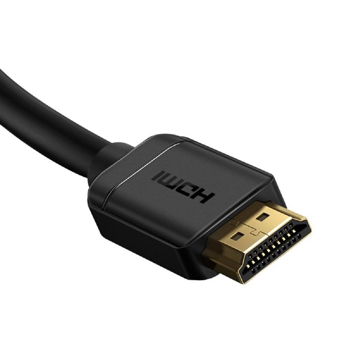 Baseus Kabel HDMI 2.0-Kabel 4K 60 Hz 3D HDR 18 Gbps 1 m Schwarz