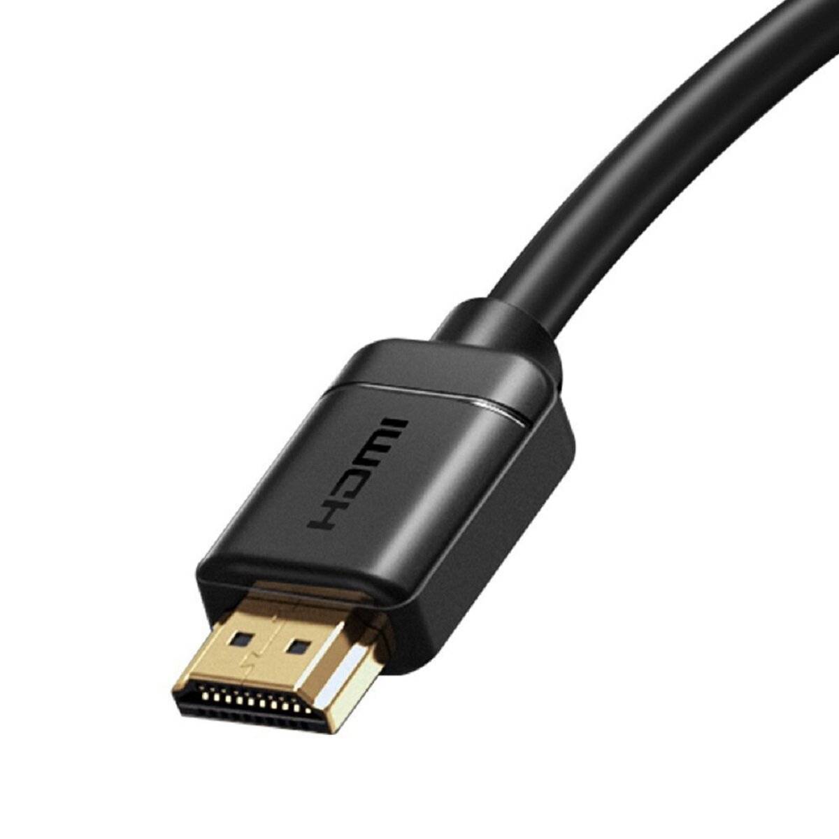 Baseus Kabel HDMI 2.0-Kabel 4K 60 Hz 3D HDR 18 Gbps 1 m Schwarz