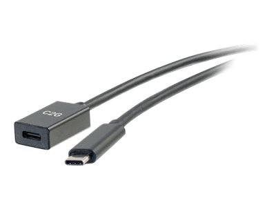 C2G 3ft USB-C to C 3.1 (Gen 2) Male to Female Extension Cable (10Gbps)