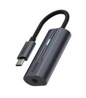 Rapoo USB-C Adapter auf 3.5 mm Audio grau - Adapter - Audio/Multimedia - Digital