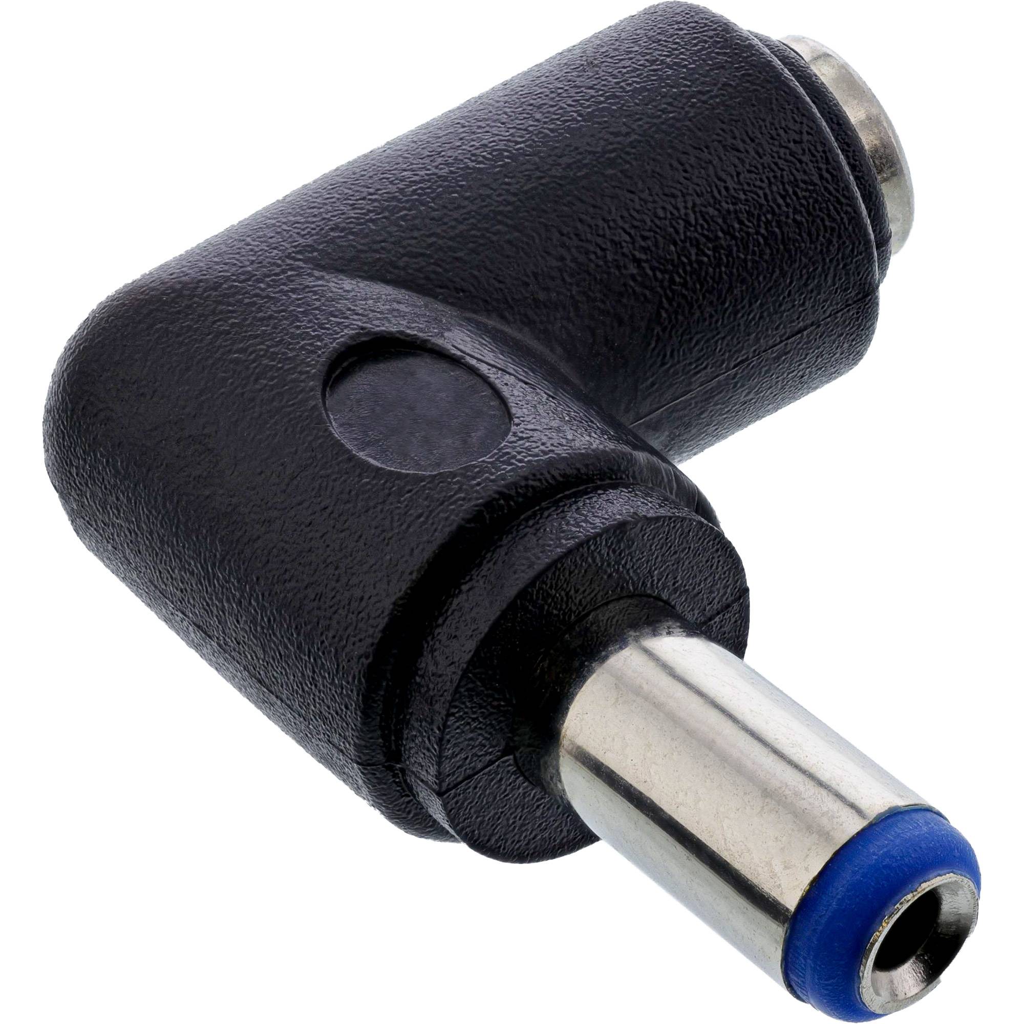 INLINE - DC Adapter - 5,5x2,1mm DC Hohlstecker Stecker / Buchse gewinkelt