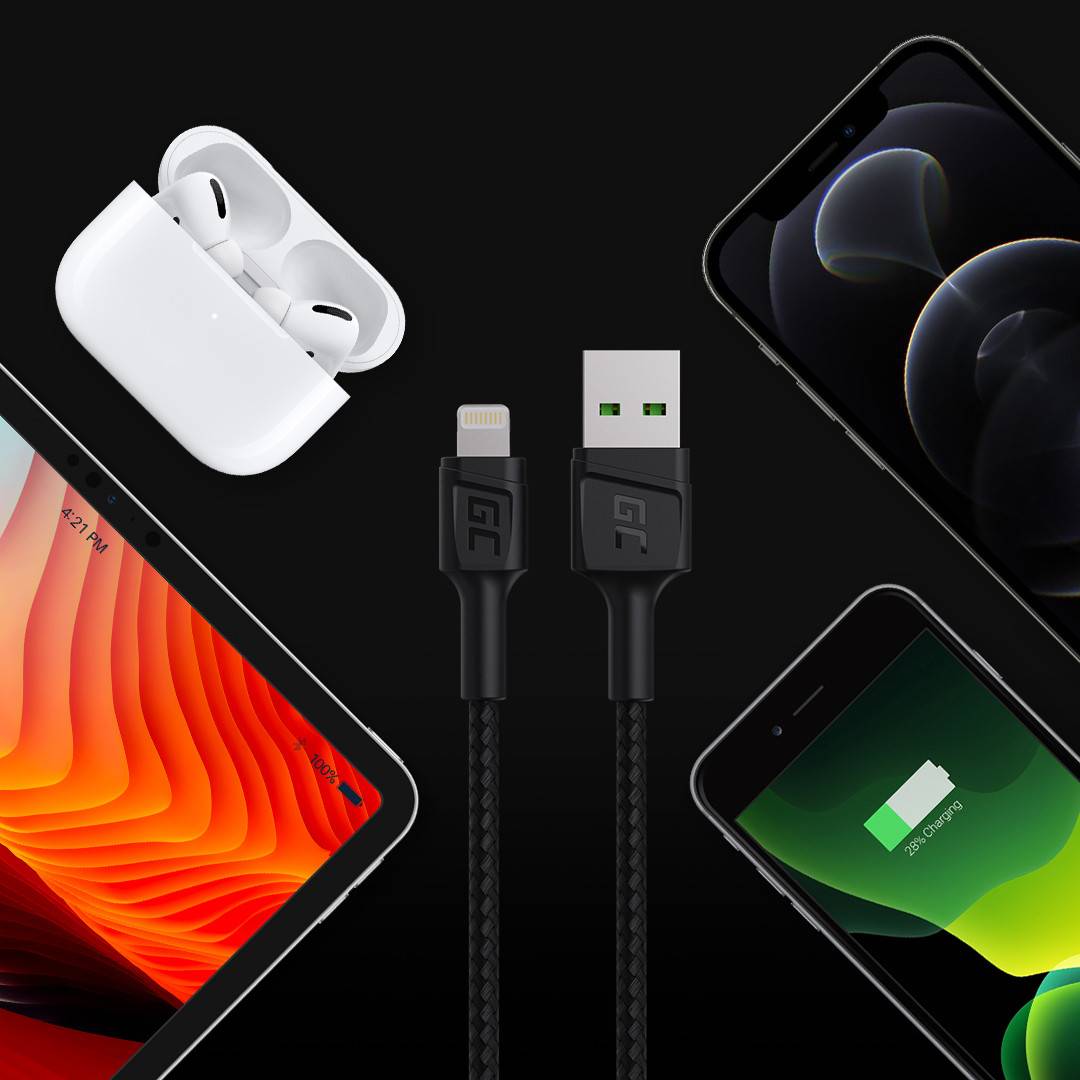 Powerstream USB-A - Lightning Kabel - Apple 2.4A Schnellladung - 30cm