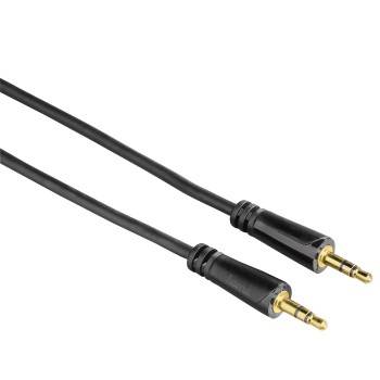 Hama Audio-Kabel, 3,5-mm-Klinken-Stecker - Stecker, Stereo, vergoldet, 1,5 m