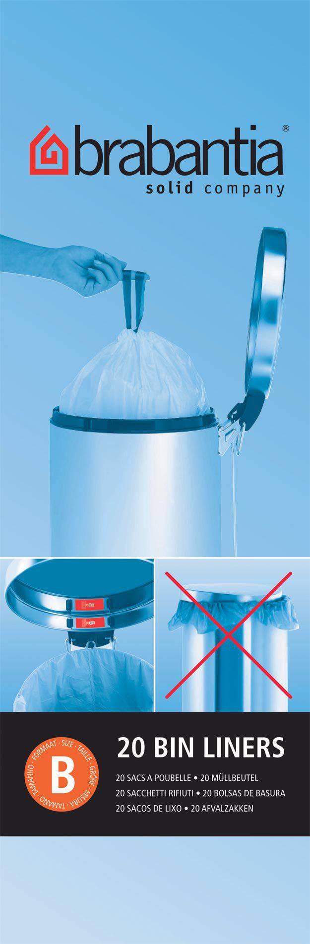 Brabantia B - 5 l - Kunststoff - 240 Stück(e)