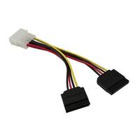 Synergy 21 SATA, 0.15m, 0,15 m, 2 x SATA 15-Pin, Molex (4-pin), Männlich, Weiblich, Gerade