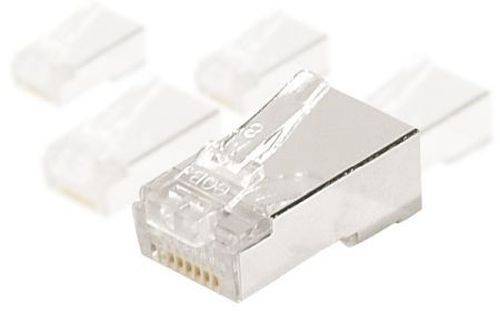 RJ45 Modularstecker Cat. 6, STP, für Patchkabel, VPE 10 Stück