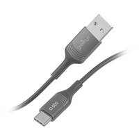 SBS GRECABLEUSBTCK, 1,2 m, USB A, USB C, Schwarz