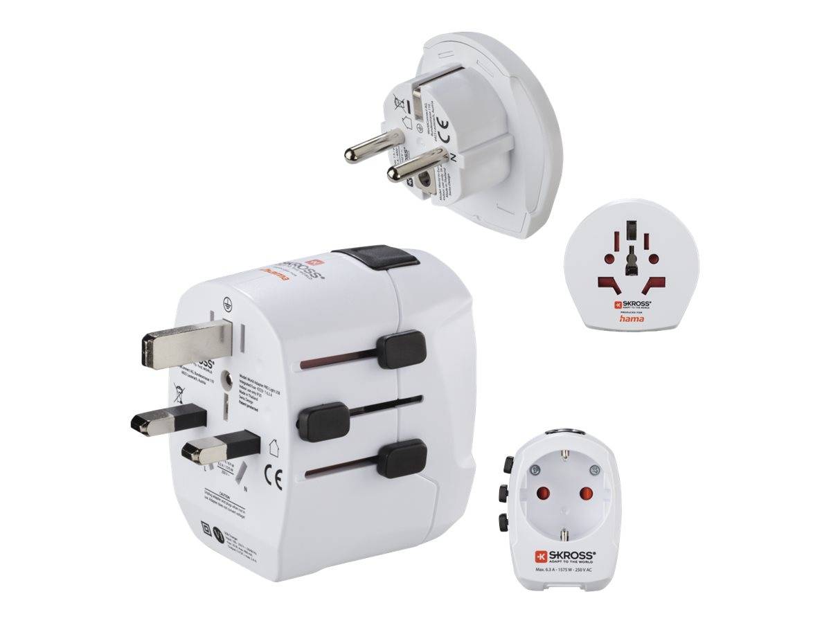Hama "World Travel Pro Light USB World" - Netzteil - 2.4 A - 2 Ausgabeanschlussstellen (2 x USB)
