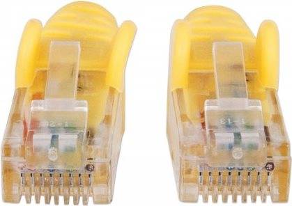Intellinet Network Patch Cable, Cat6, 20m, Yellow, CCA, U/UTP, PVC, RJ45, Gold Plated Contacts, Snagless, Booted,