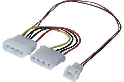 Molex Stromversorgungskabel für Lüfter 3 Pins